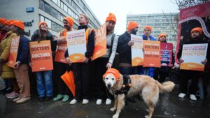Hoge Doktersstaking Vertoont de Toekomst van de Gezondheidszorg tijdens de Winterse Griep